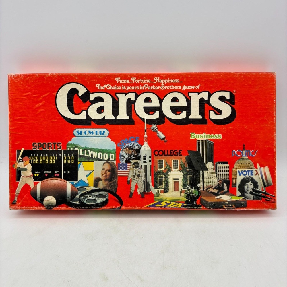 VINTAGE Careers Board Game COMPLETE Parker Brothers 1979 Educational